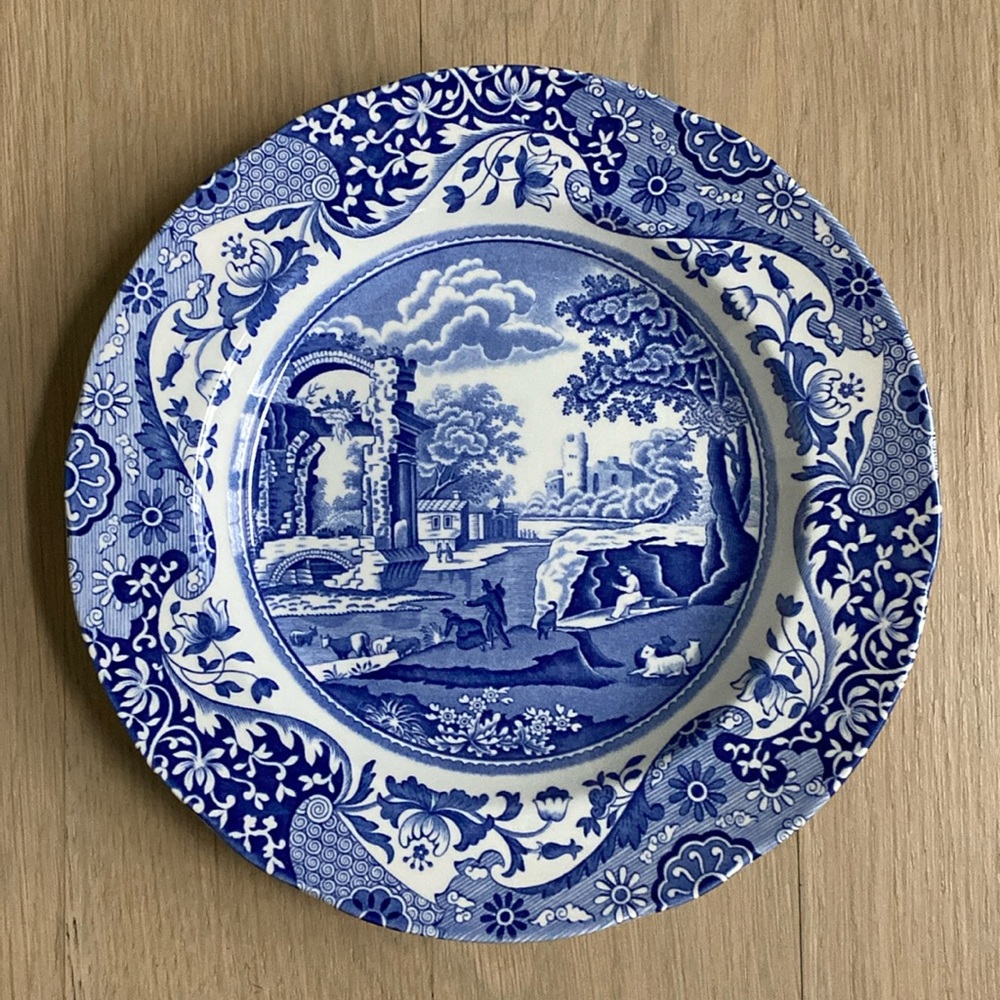 9" Luncheon Plate - Spode Blue Italian